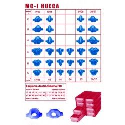 MC-I- huecas, 150 preformas de cera, individuales  - 1